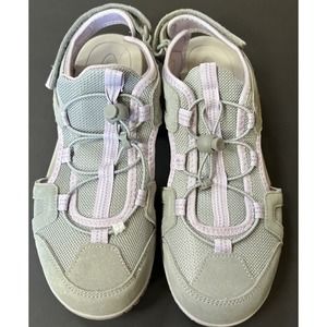 Lands‎ End Women's 11B Purple/gray￼Water Sandals Back Strap Hiking Summer Shoes